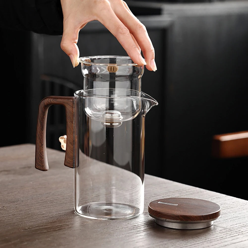 Heat-Resistant Glass Teapot with Built-in Strainer | Perfect for Loose Leaves & Tea Bags