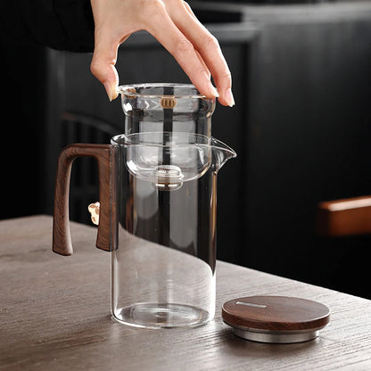 Heat-Resistant Glass Teapot with Built-in Strainer | Perfect for Loose Leaves & Tea Bags