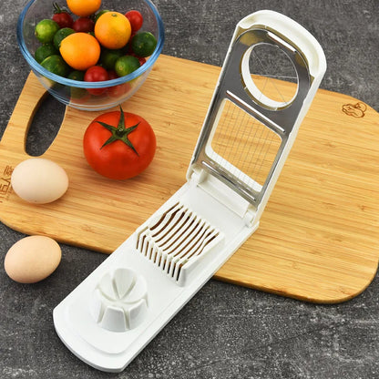 Versatile Egg Slicer & Dicer - Stainless Steel Kitchen Tool
