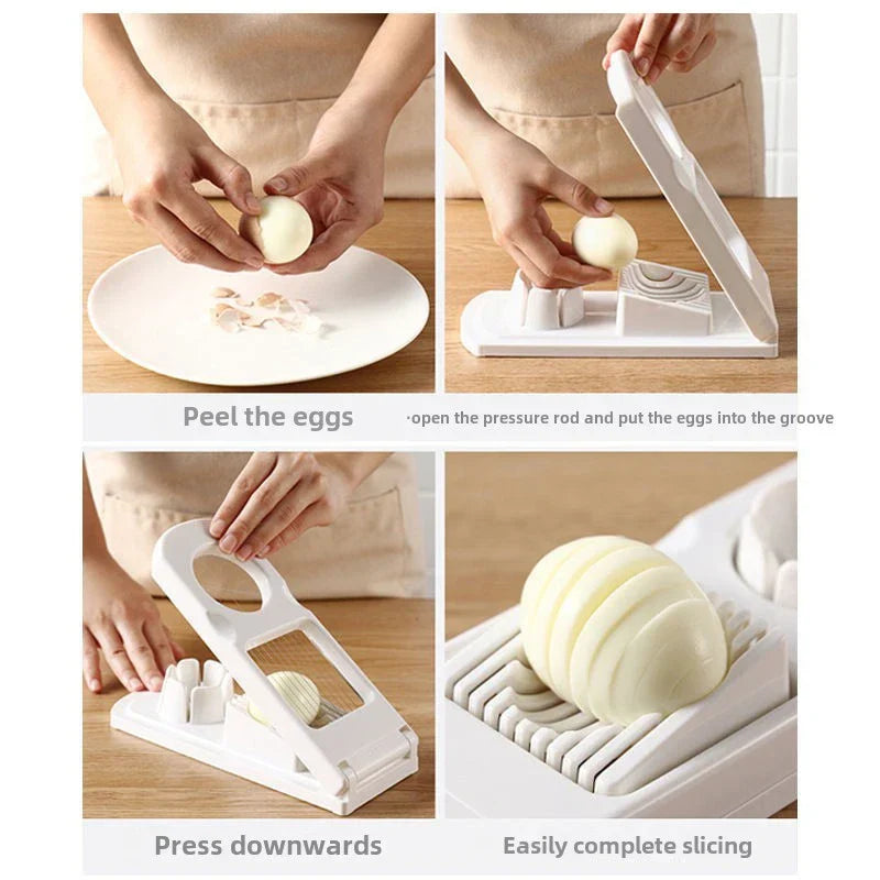 Versatile Egg Slicer & Dicer - Stainless Steel Kitchen Tool
