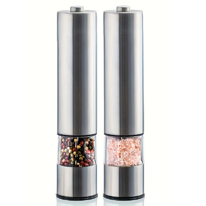Set of Electric Grinders for Salt and Pepper