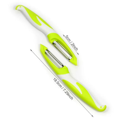 2-Pack Precision Peeler Set with Stainless Steel Blades