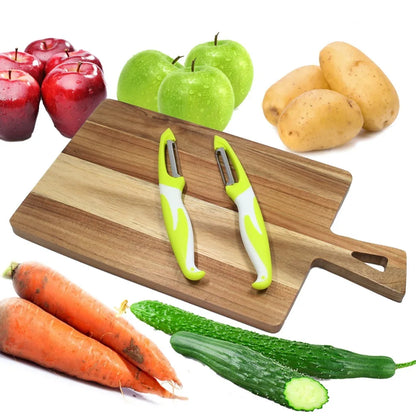 2-Pack Precision Peeler Set with Stainless Steel Blades