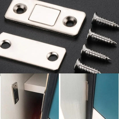 2-Pack Discreet Magnetic Door Closers for Cabinets