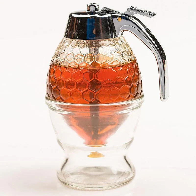 Elegant Acrylic Honey Drizzler for Effortless Serving