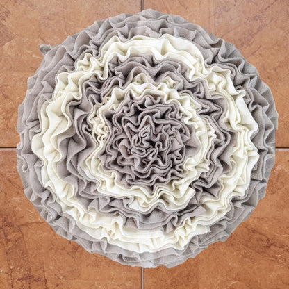 18-Inch Round Dog Snuffle Mat for Mental Stimulation