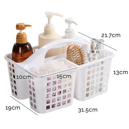 Versatile Triple-Section Storage Basket