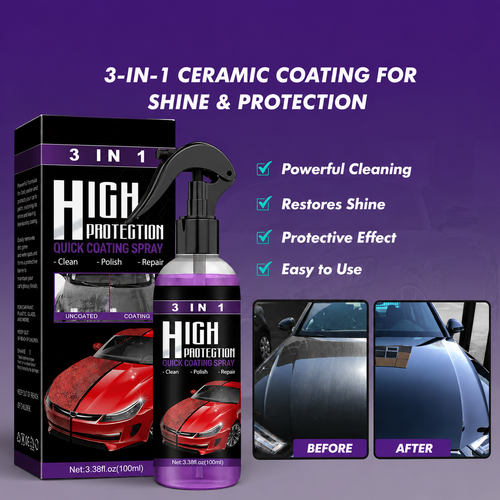 Ultimate 3-in-1 Car Care Spray | Clean, Polish, Protect