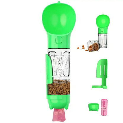All-in-One Portable Pet Water Bottle - AquaPaw Companion