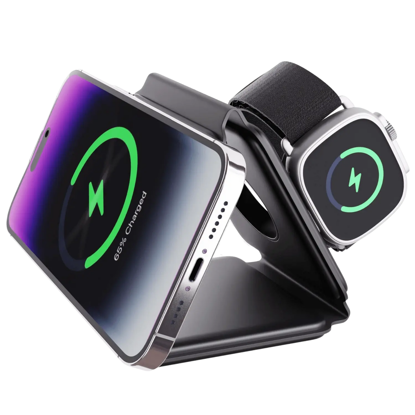 3-in-1 Wireless Charging Station – Foldable TriCharge Design