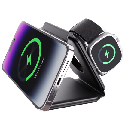 3-in-1 Wireless Charging Station – Foldable TriCharge Design