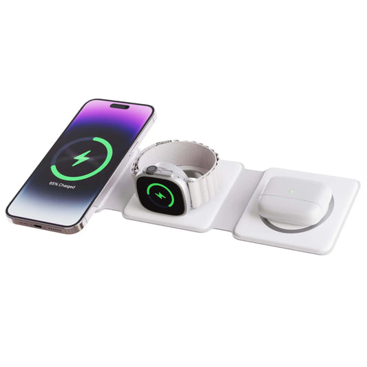 3-in-1 Wireless Charging Station – Foldable TriCharge Design