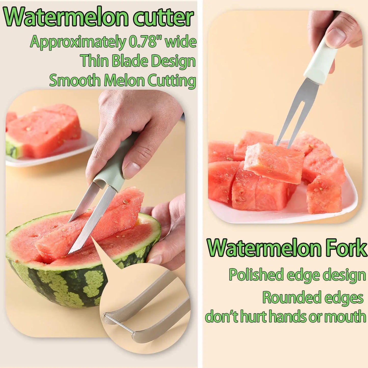 All-in-One Watermelon Cutting and Serving Tool Set