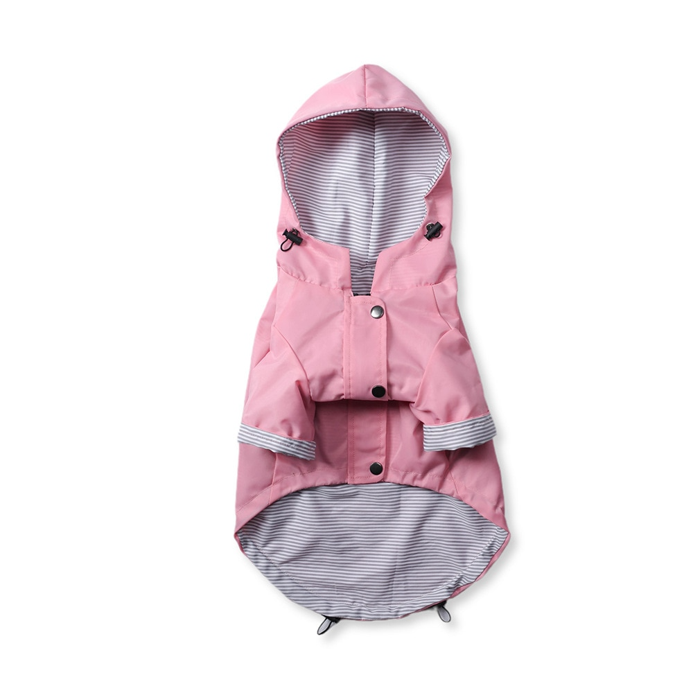 Yellow Rain Jacket for Dogs – Windproof Hoodie for Puppies