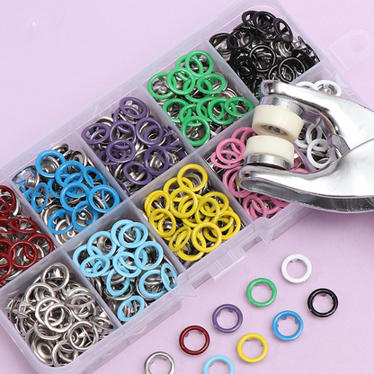 Quick-Fix Snap Fastener Tool Kit | No-Sew Pressing System for DIY