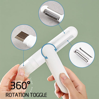 3-in-1 Rotary Peeling Knife – Multifunctional Tool
