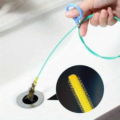 Flexible Pipe Cleaning Spiral Tool | Nylon-Coated Drain Cleaner
