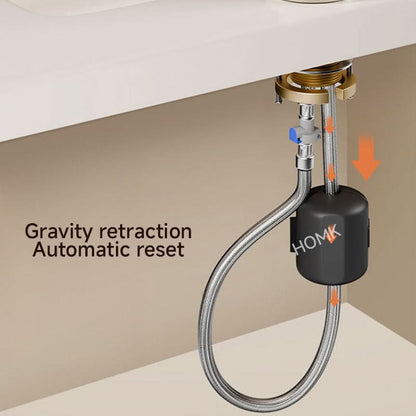 Hot and Cold Sink Faucet with Pull-Out Spray