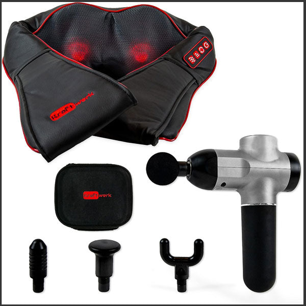Relaxation Duo | Percussion Massager and Shiatsu Device for Ultimate Comfort