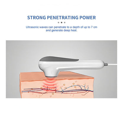 Portable 1MHz Ultrasound Machine with 3 Power Settings, LED Screen