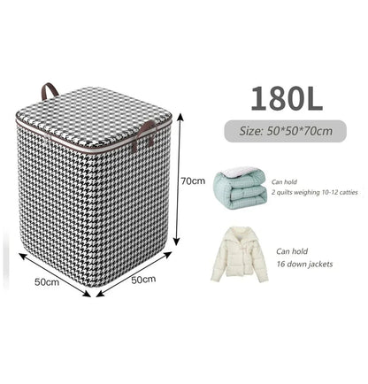 Foldable Storage Bag for Clothes | Large Capacity | Dustproof Organizer for Bedding & Moving