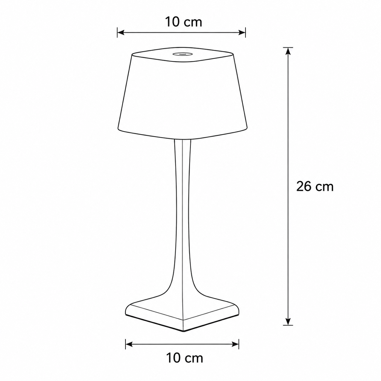 Waterproof Indoor Table Lamp - Classic Long Design
