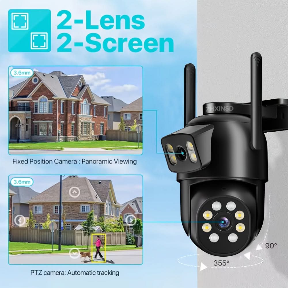 Dual Lens Surveillance Camera