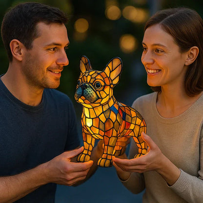 Handmade Glowing Dog Lamp – Ambient Light for Pets and Gifting