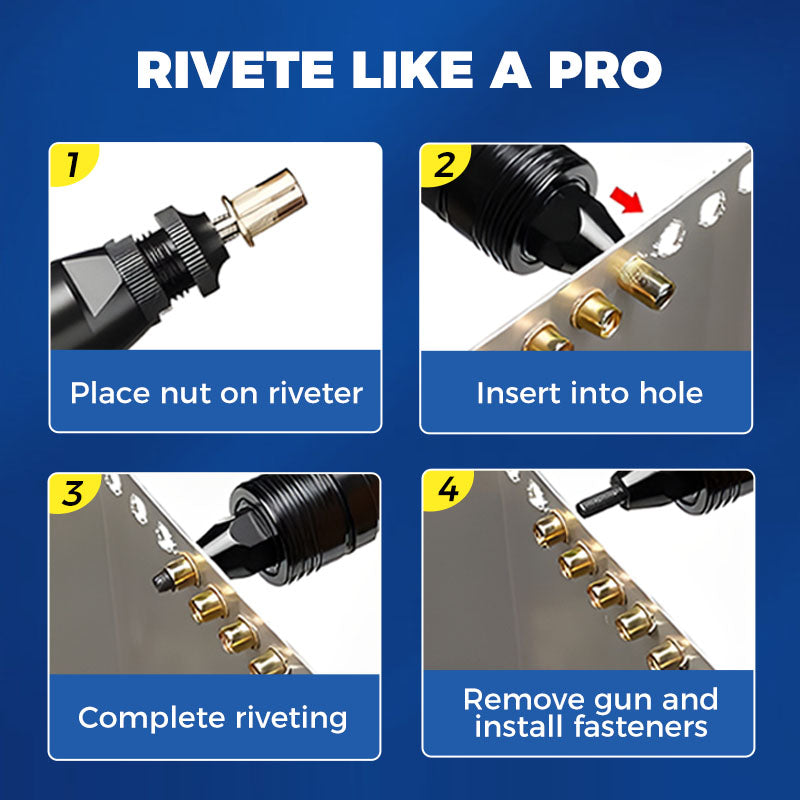 Flat Head Rivet Nut Insert Set