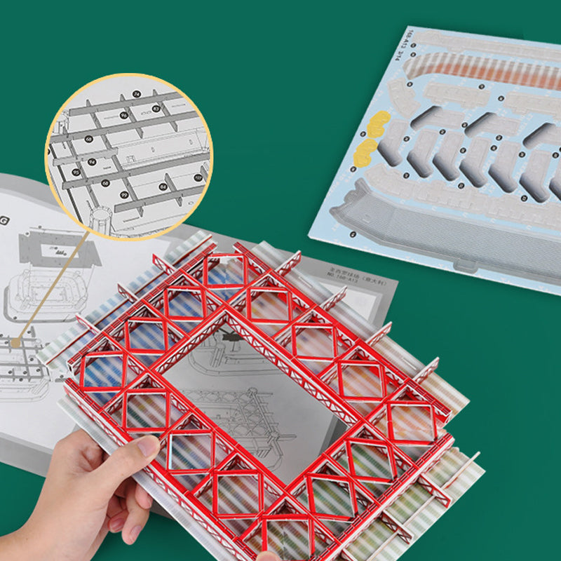 3D Football Stadium Puzzle Model