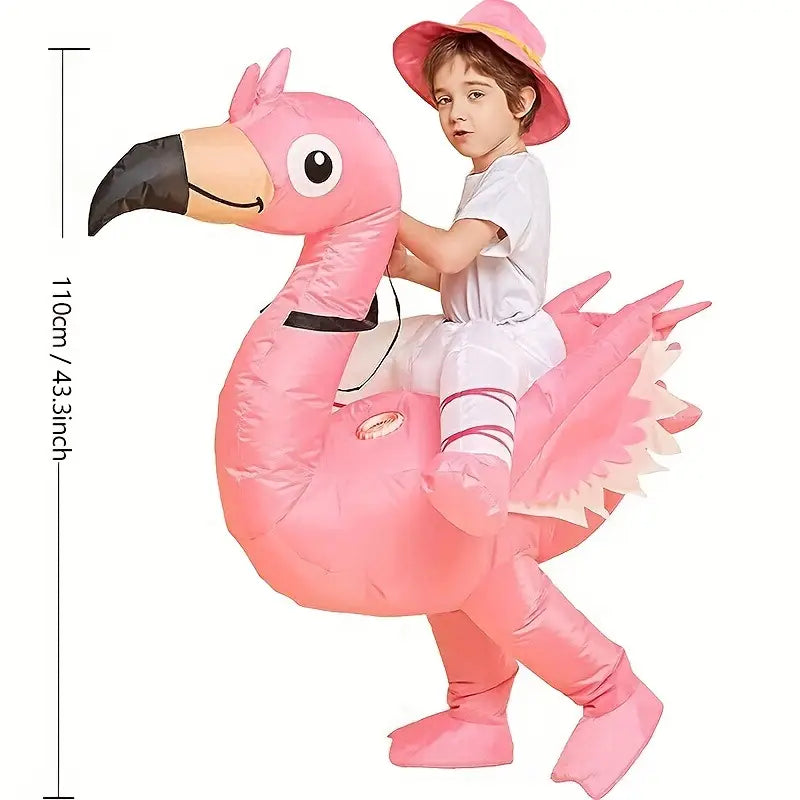 Inflatable Flamingo Costume for Carnival and Festive Events