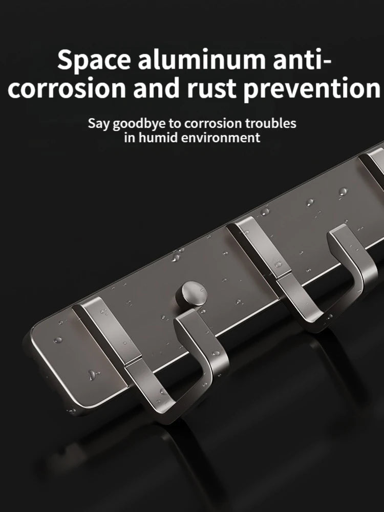 Wall and Door Coat Hooks – Aluminum Hangers for Entryway and Closet, Space-Saving and Durable