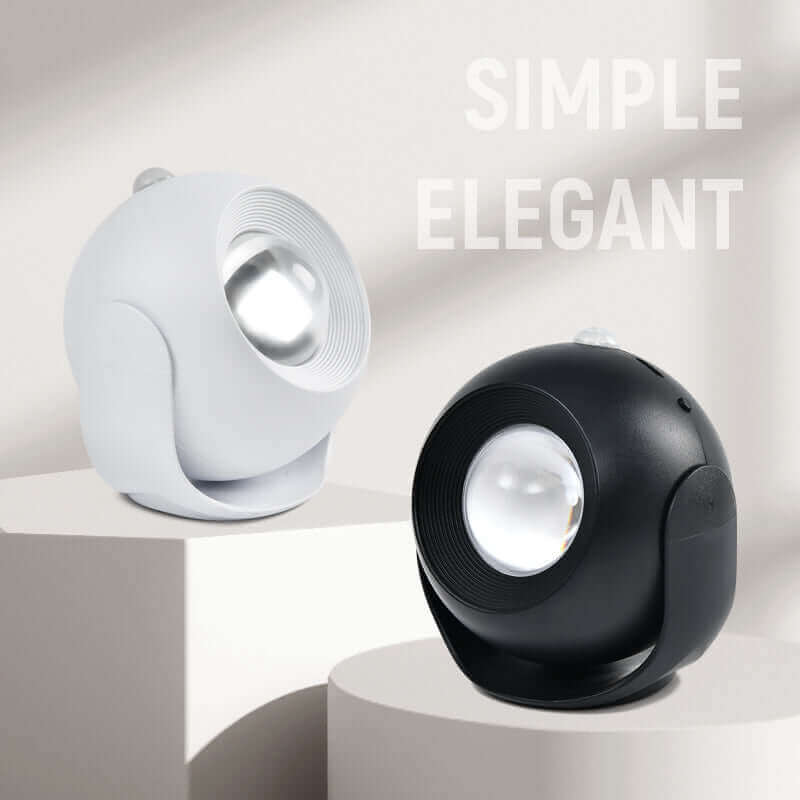 Wireless Human Sensing Light with Adjustable Angle - Rechargeable Indoor Sunset Lamp