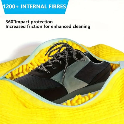 Durable Shoe Washing Machine Bag with Protective Lining and Zipper Closure