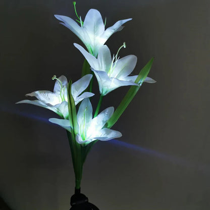 Solar LED Flower Lights – Color Changing Garden Stakes for Outdoors
