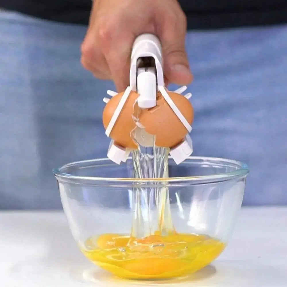 Eggshell Separator and Remover | Stainless Steel | Ergonomic Handle | Manual and Portable
