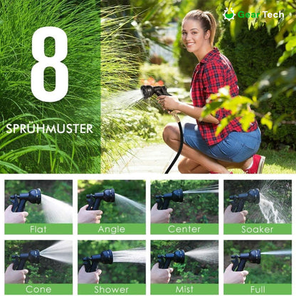 Garden Hose with 8 Functions Spray Nozzle – Expandable Design