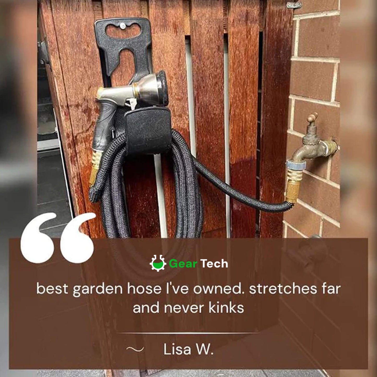 Garden Hose with 8 Functions Spray Nozzle – Expandable Design