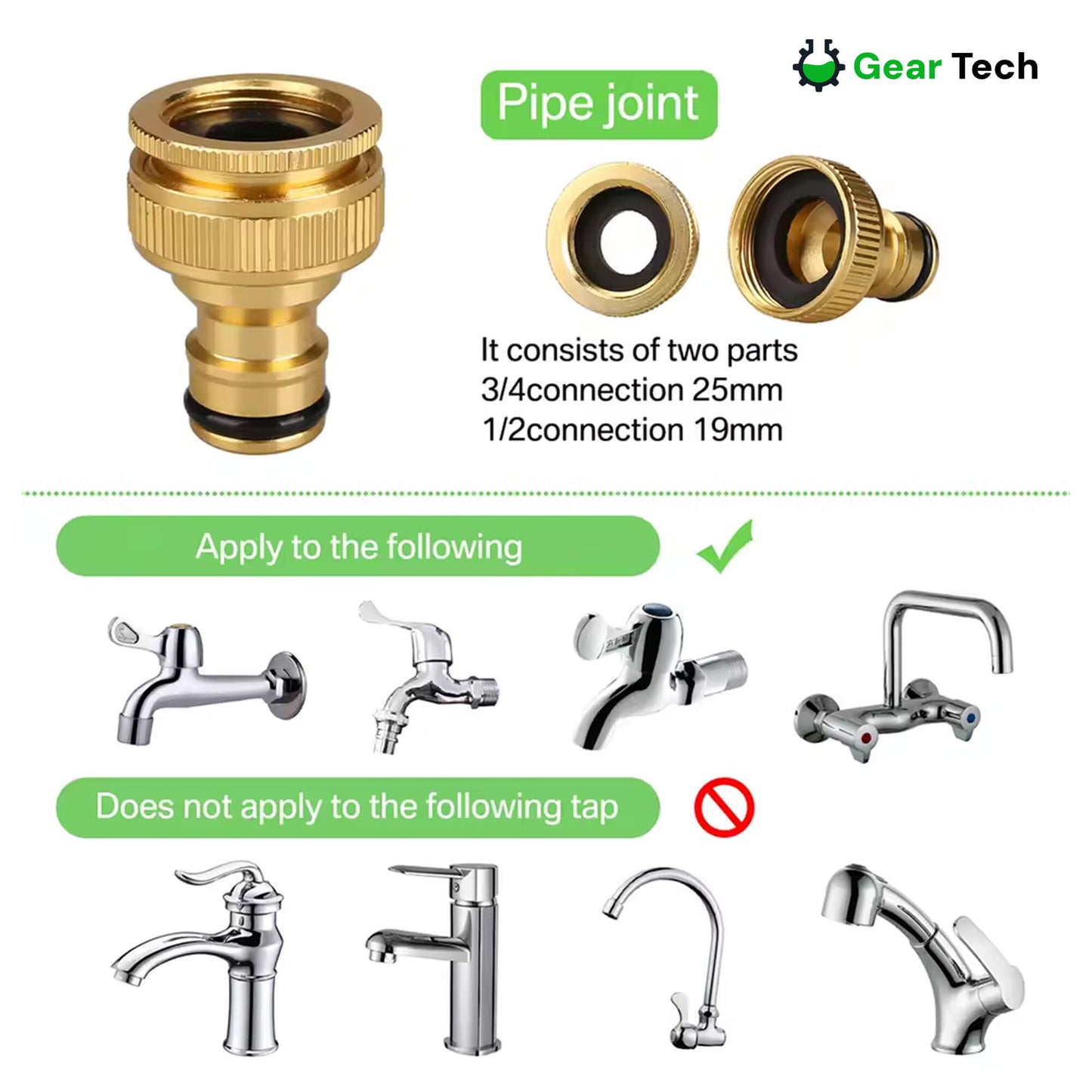 Garden Hose with 8 Functions Spray Nozzle – Expandable Design
