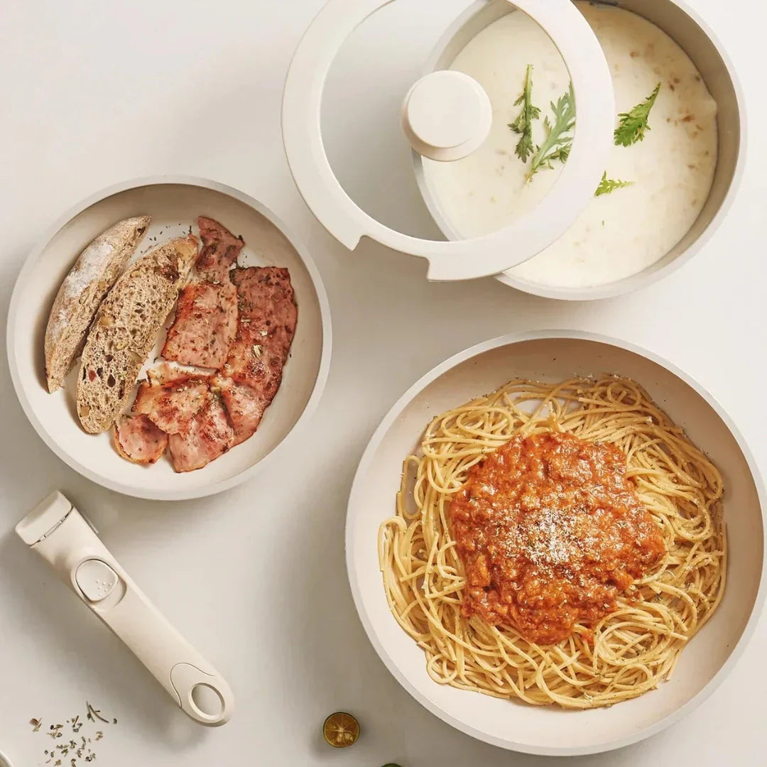 Space-Saving Non-Stick Cookware Set | Versatile and Durable