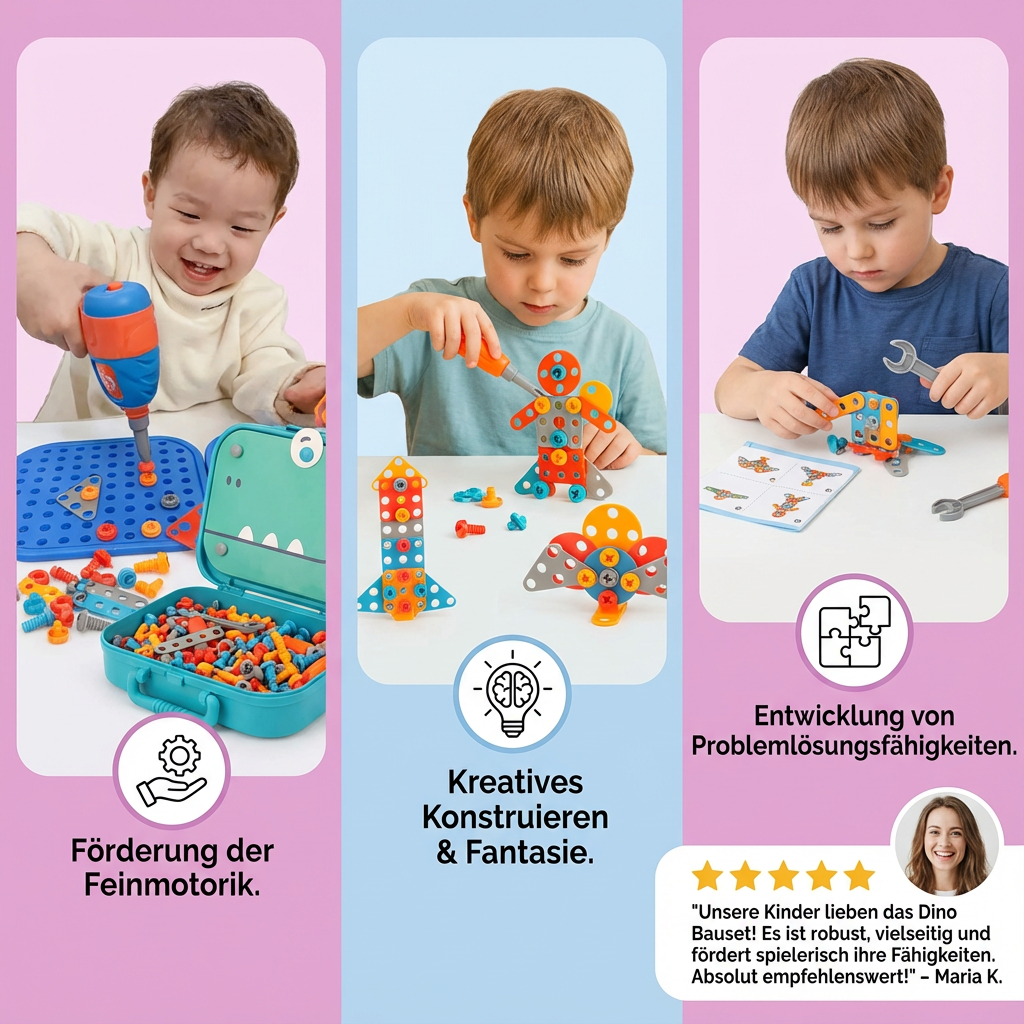 Creative Craft Building Set for Kids – Dinosaur Theme