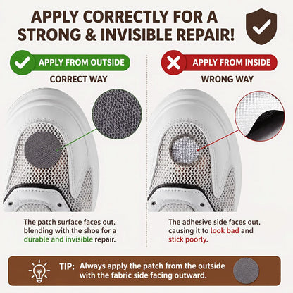Self-Adhesive Patches for Shoe Repair – Everyday Use