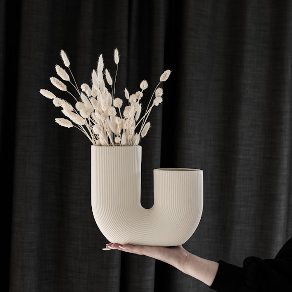 Beige Decorative Vase – STRÅVALLA Style