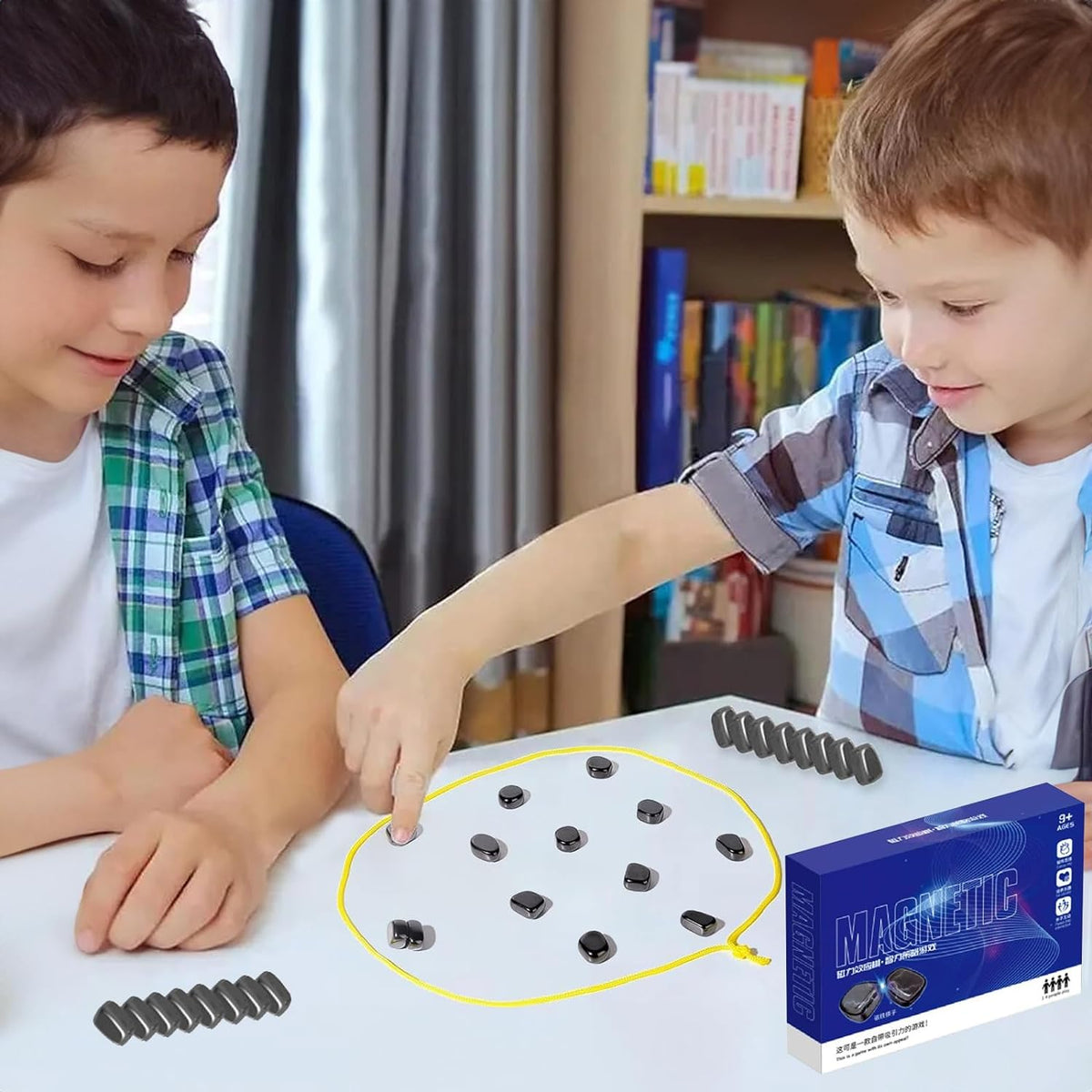 Magnetic Strategy Game with 20 Magnet Pieces – MagnetMaster for Family Fun