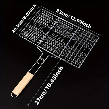 Durable BBQ Grill Basket for Convenient Outdoor Cooking