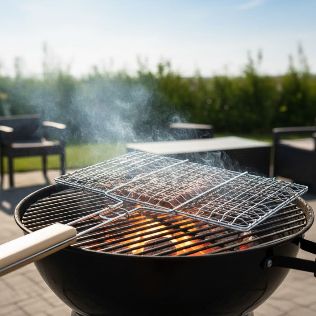 Durable BBQ Grill Basket for Convenient Outdoor Cooking