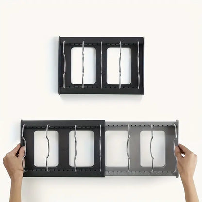 Smart Kitchen Organizer | Adjustable & Space-Saving Design | Neatly Sort Pots, Lids & Accessories