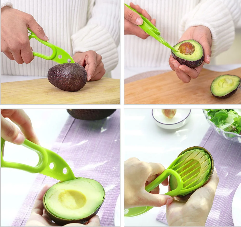 3-in-1 Avocado Cutter and Slicer Tool