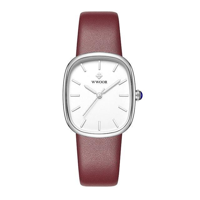 Women's Quartz Watch in Luxury Leather Design