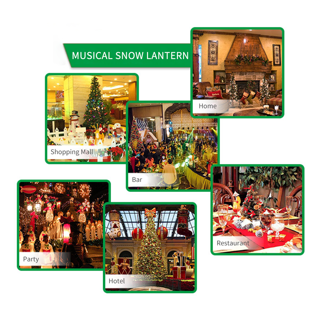Buy One Get One Free | Rotating Christmas Lantern with LED Lights